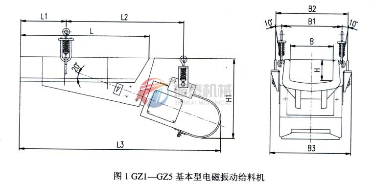 电磁振动给料机外形图